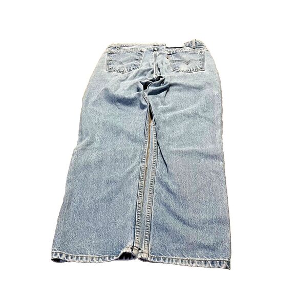 Vintage 90s Distressed Levis 505 Orange Tab Regular Straight Leg Jeans 35 x 30 - Picture 3 of 14